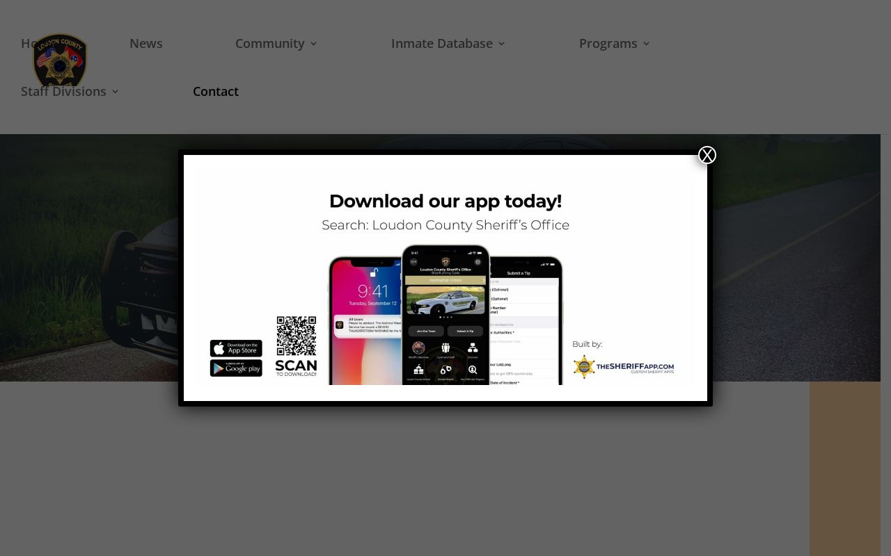 Loudon County sheriff recent arrest database links